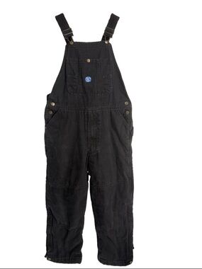 Key Polar King Insulated Kids Youth Black Overalls Size Large